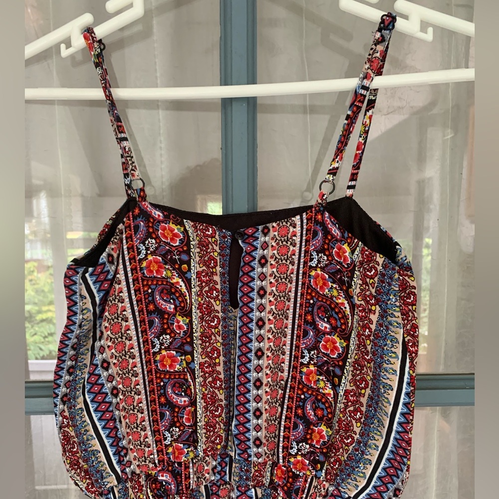 SALE! 😎 Sans Souci Vibrant Patterned Jumpsuit Size XS - Picture 5 of 14